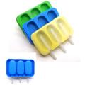 3 Cavities Silicone Ice Cream Maker Popsicle Mold